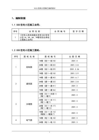 XXX住宅小区施工组织设计.doc