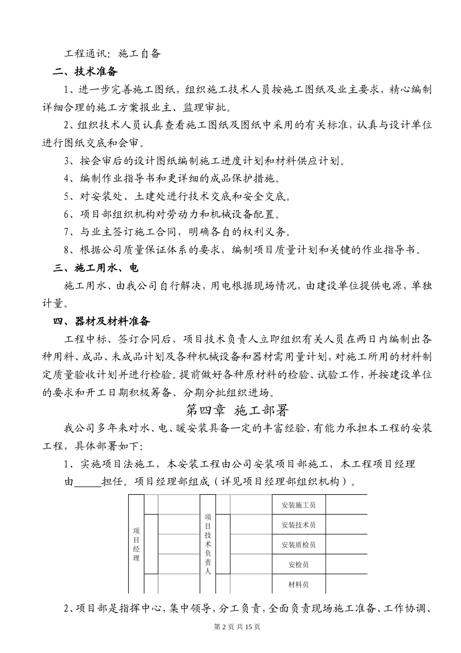 某住宅小区地下室采暖与通风工程施工方案.doc_第2页