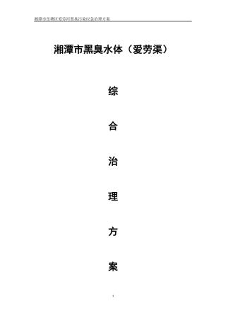 爱劳河应急处理方案.docx