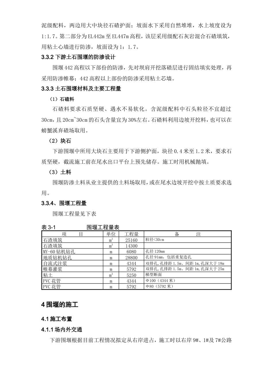 大坝下游土石围堰设计与施工措施方案（清晰明了）.doc_第3页
