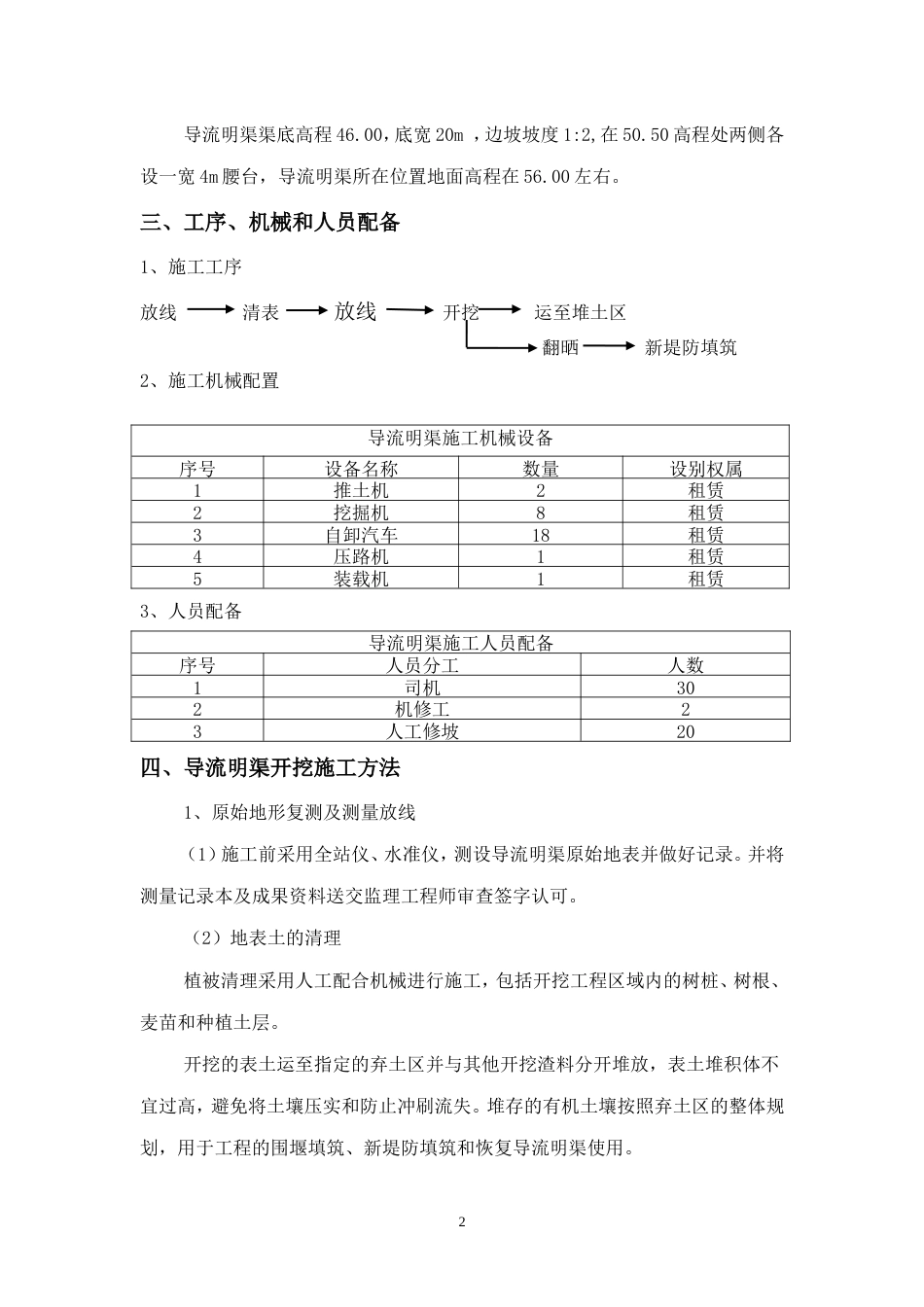 导流明渠施工方案（逻辑清晰）.doc_第2页