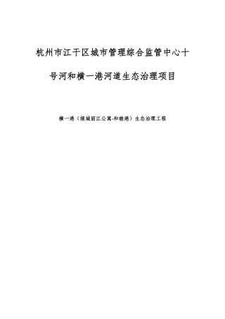 河道生态治理技术方案.docx