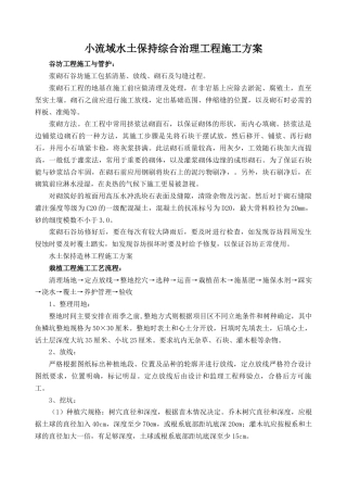 小流域水土保持综合治理工程施工方案.docx