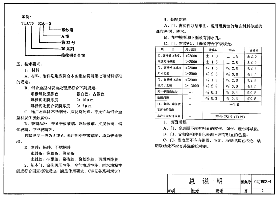 国标02J603-1铝合金门窗标准图集.pdf_第3页