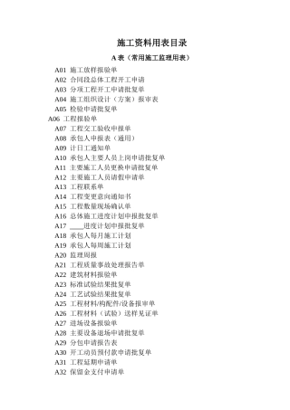 市政工程标准资料表格.doc