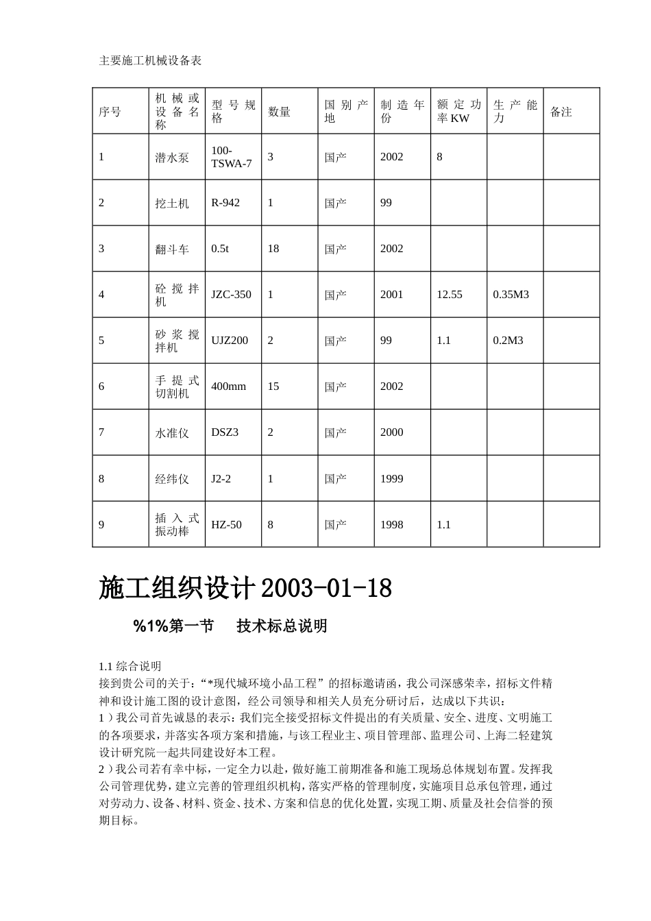 某现代城园林景观标书全套.doc_第3页