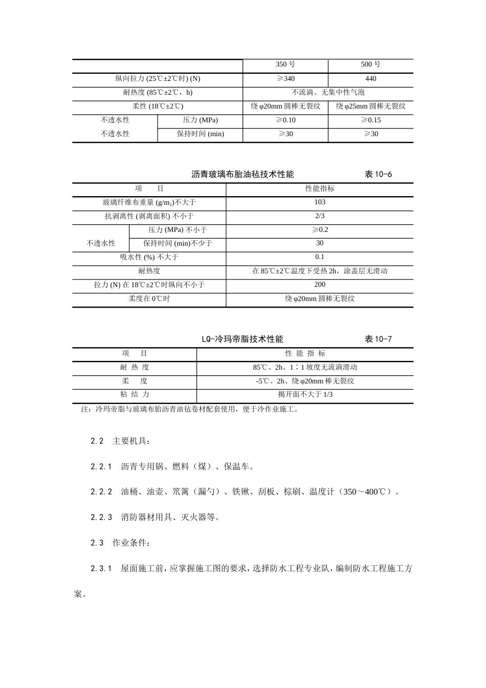 沥青油毡卷材屋面防水层施工工艺.doc_第2页