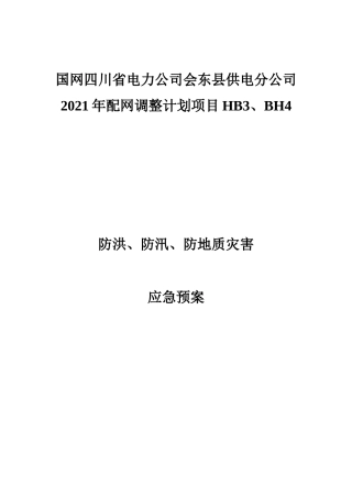防洪防汛防地质灾害应急预案.doc