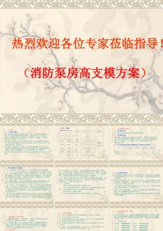 消防泵房高支模方案专家论证时汇报材料.ppt