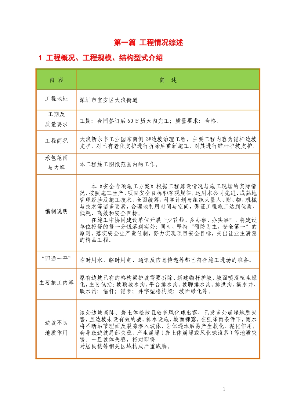 大浪新永丰工业园高边坡施工组织设计.doc_第3页
