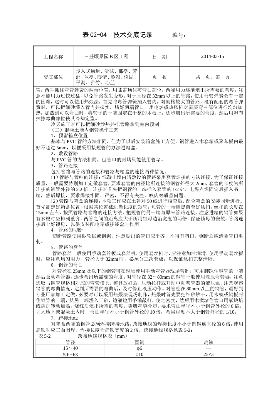 混凝土墙内管路敷设工程技术交底.doc_第3页