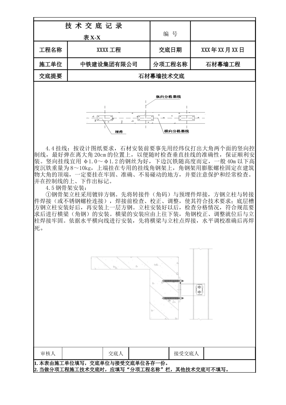 石材幕墙施工技术交底.docx_第2页