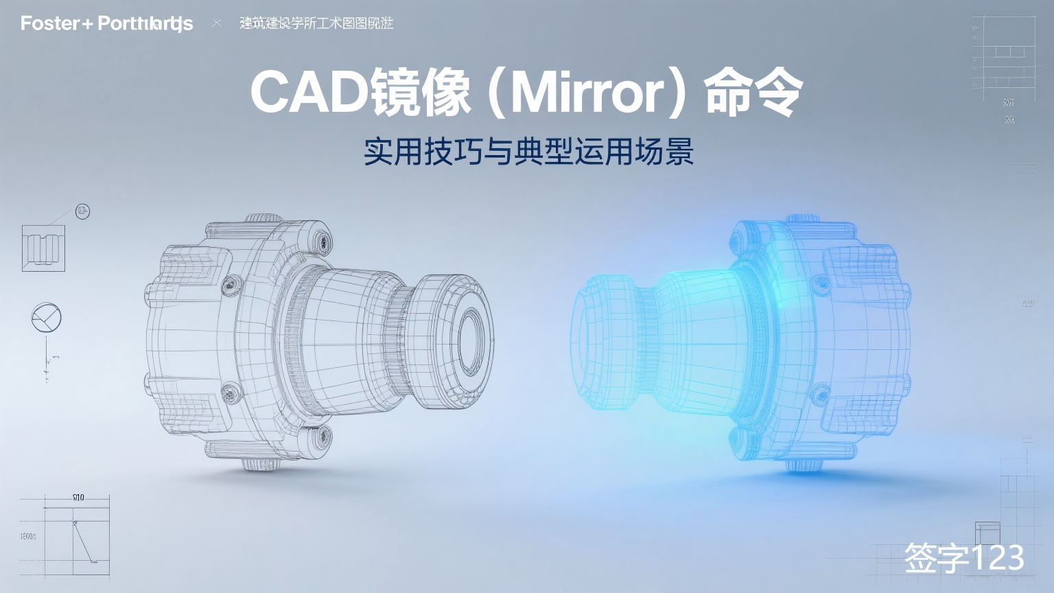 CAD 镜像(Mirror)命令:实用技巧与典型运用场景