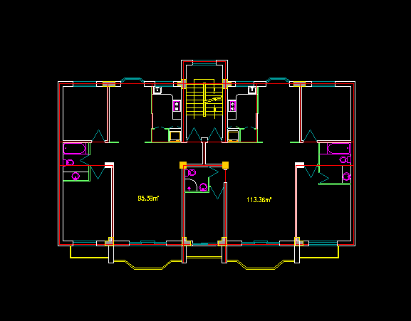 源泉 CAD“自动轴号尺寸线(AZH)”