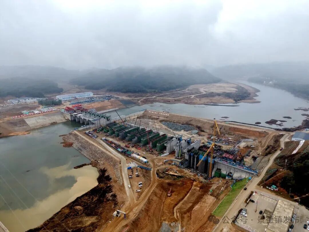 元旦我值班！景德镇某水利工程建设者奋战施工黄金期