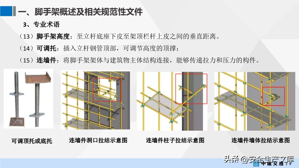 中建交通脚手架工程培训PPT，涵盖搭设、管理等核心内容