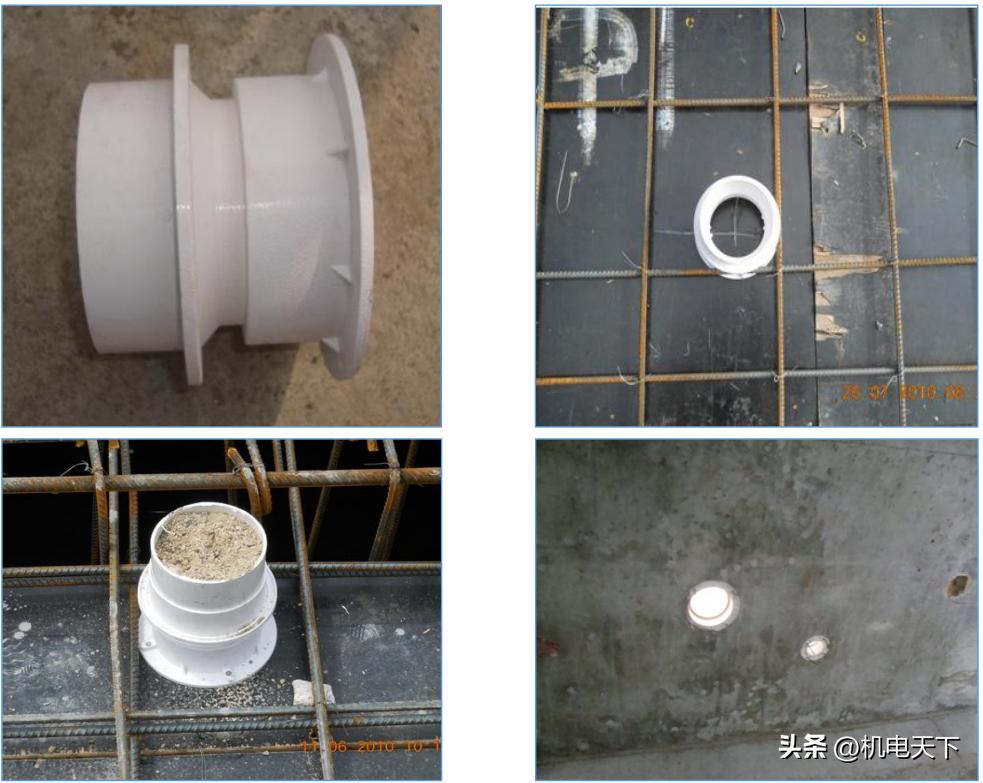 地下室外墙、屋面管道及穿越人防相关部位的管线预埋方法
