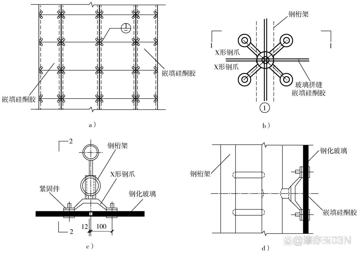 地面铺装规定及玻璃幕墙结构形式、施工工序等相关介绍