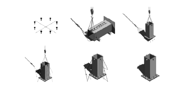 上海产业园钢结构安装，钢柱分段吊装施工流程详解