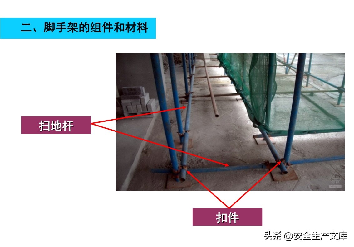 两起脚手架坍塌事故警示！脚手架类型组件及作业要点全解析
