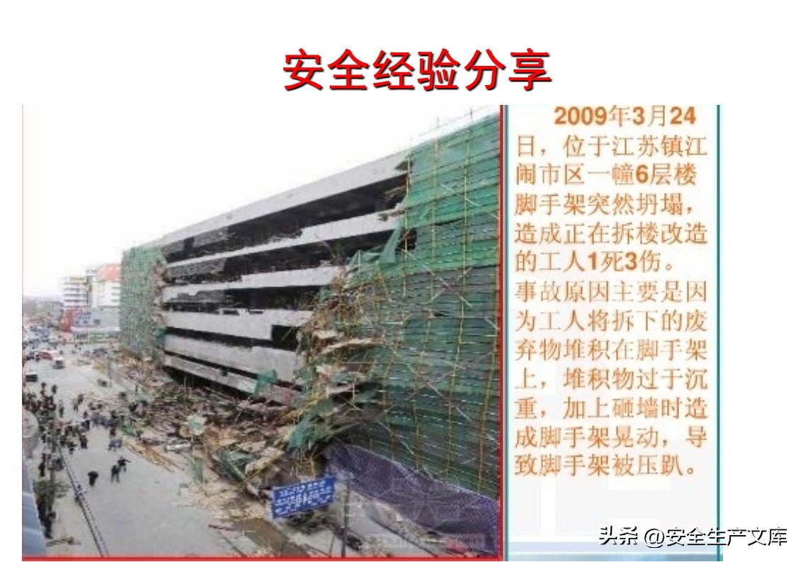 两起脚手架坍塌事故警示！脚手架类型组件及作业要点全解析