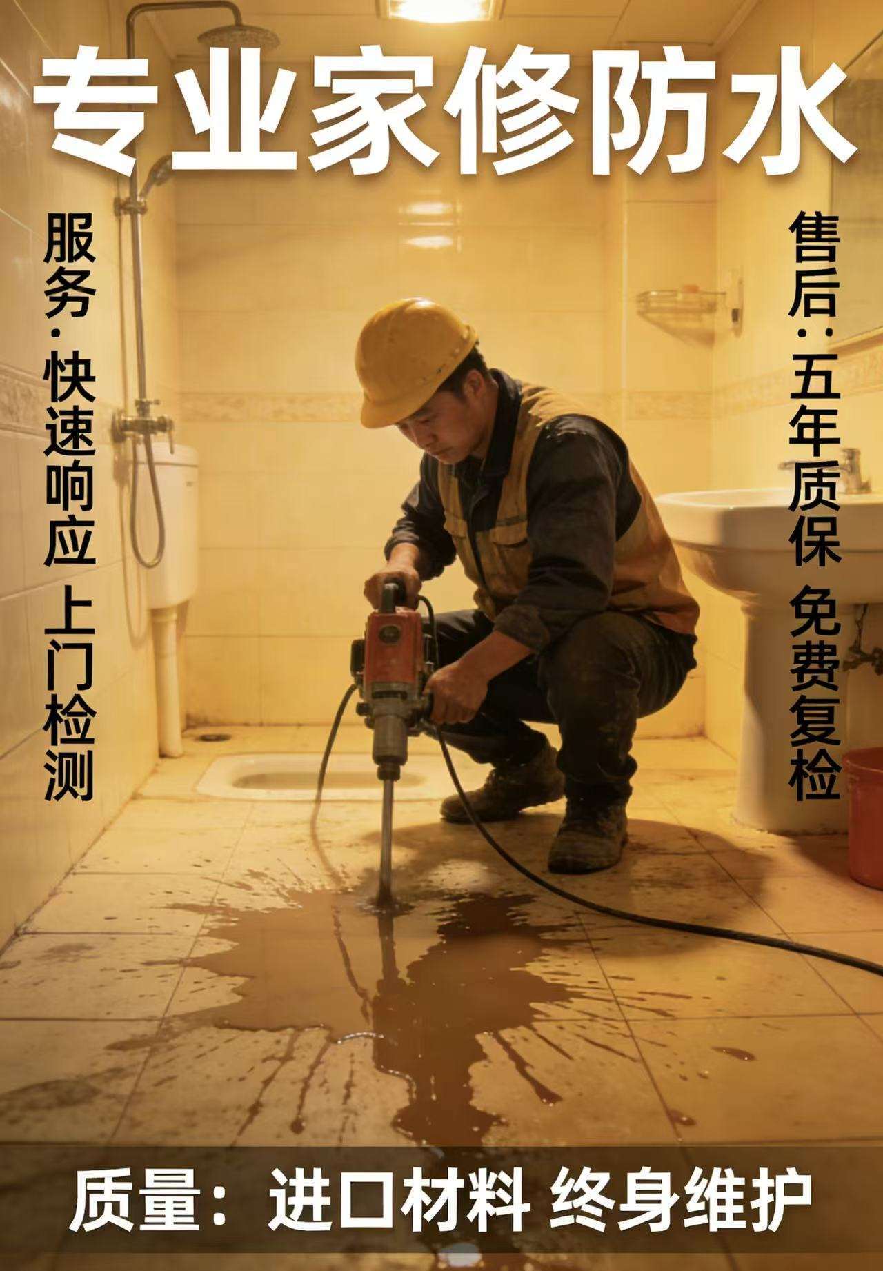 海口防水公司怎么选？根治屋顶/厨卫渗漏