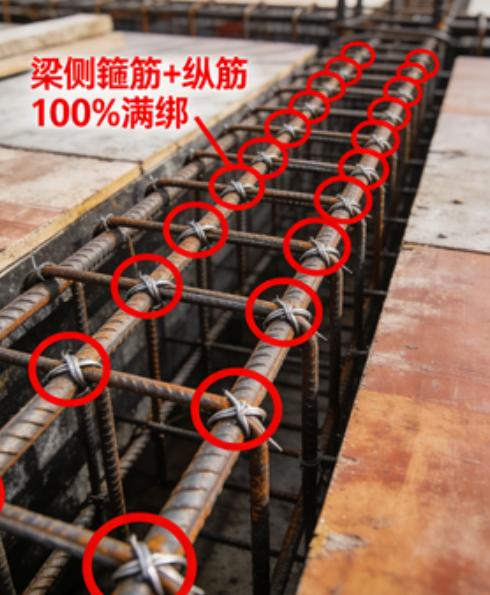 梁钢筋绑扎满绑跳绑实操规范,省工又安全