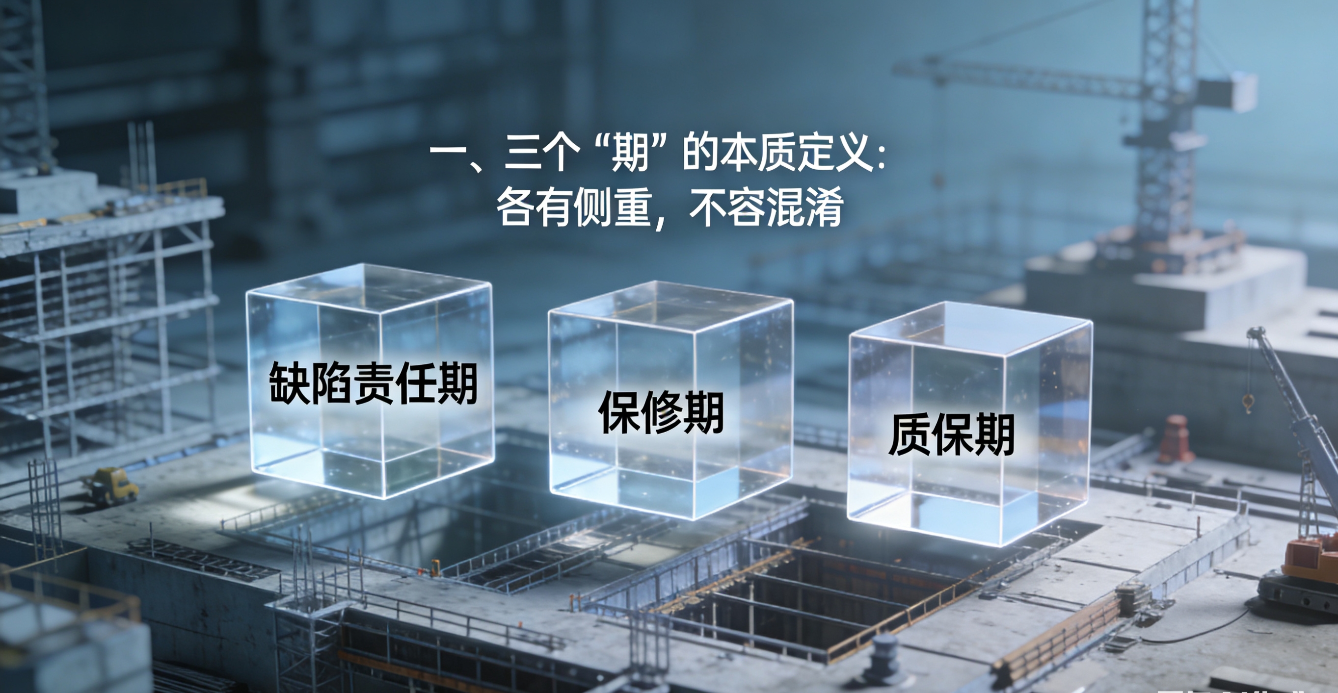 保修期质保期缺陷责任期区别?工程人必懂避坑指南